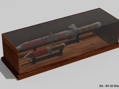 DA W1 02 Shao Stalker - Sword and Dagger with Sheath Low-poly 3D model