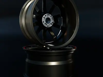Car Wheel PBR 3D model