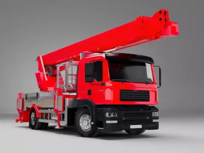 Mobile Crane 3D model