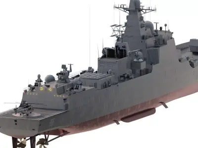 GREEK NAVY MODERN STEALTH DESTROYER 3D model