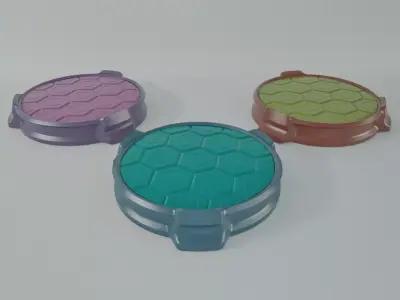 Sci Fi Pedestal 3D Printable Base  3D print model