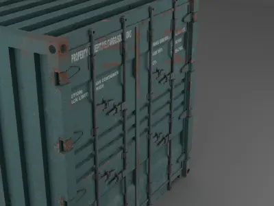 Container Free low-poly 3D model