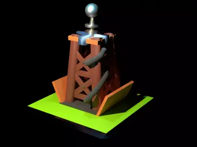 3d tesla low poly from midlage Free low-poly 3D model