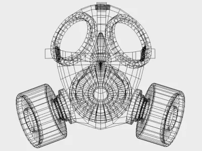 Gasmask gas mask 3D model purchase