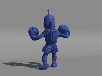 robo-boxing robot with boxing gloves Free 3D print model