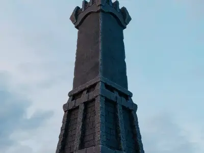 Medieval Castle Structure - Tower C 3D model