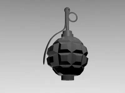 Military Grenade Keychain ready for printing 3D print model