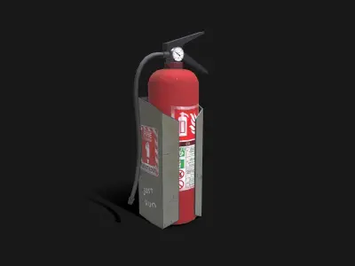 Fire Extinguisher Low-poly PBR Low-poly 3D model