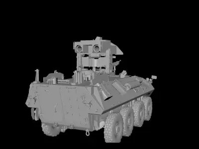 LAVAT AntiTank MissileCarrier Low-poly 3D model
