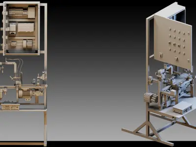 50- Industrial lightings 3D model