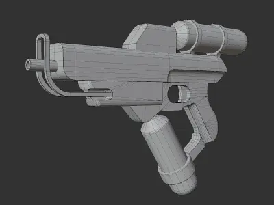 Water Gun Weapon Low-poly 3D model