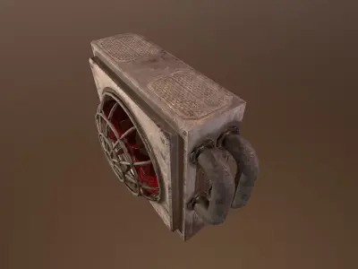 Sci Fi Fan - PBR Game Ready 3D model Low-poly 3D model