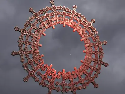 Vortex Golden Ring 7 3D model