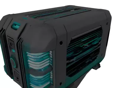 Futuristic Portable Power Station 3D model