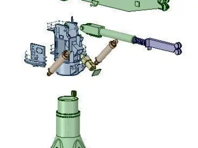 Crane A for Kreuz Installer Vessel 3D print model