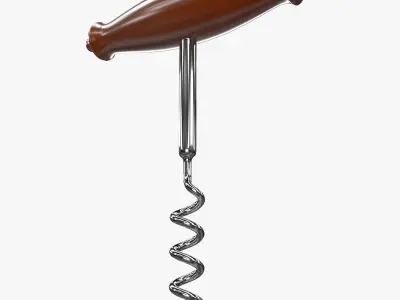 Corkscrew metal 3D model