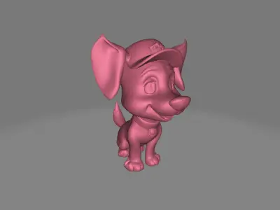 Dog Cartoon 3D Model  3D model