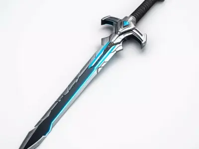 Futuristic Energy Sword in Unreal 5 3D model
