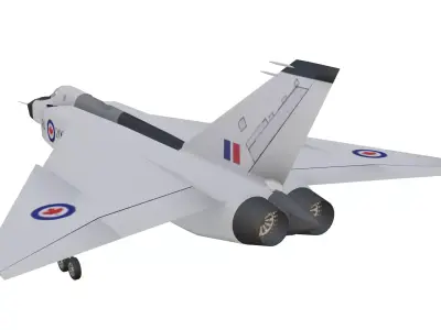 Avro CF-105 Arrow Low-poly 3D model purchase