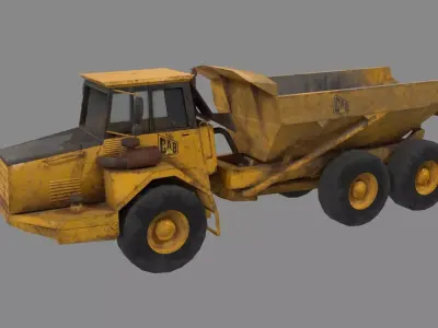 Dump truck low poly Low-poly 3D model