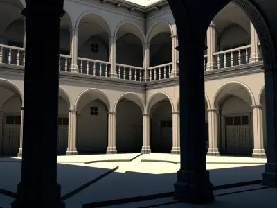 Ancient Building 3D model purchase