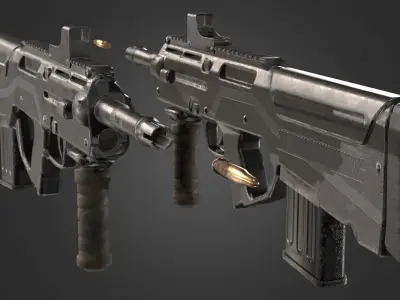 Weapons Pack 5 Low-poly 3D model