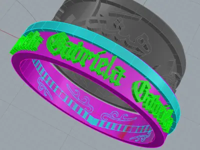 Gabriela Hicham  ring   3D model