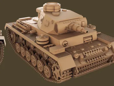 Panzer 3 3D model