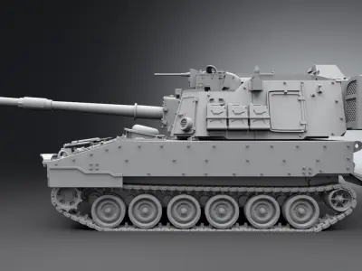 M109A7 Paladin Scale model 3D print model