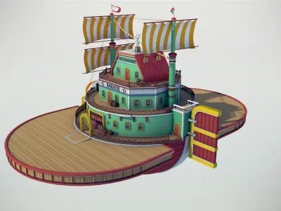 Sanjis Baratie - One Piece 3D model