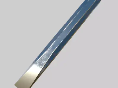 Cold Chisel Low-poly 3D model