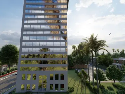 Highrise Building 10 Low-poly 3D model