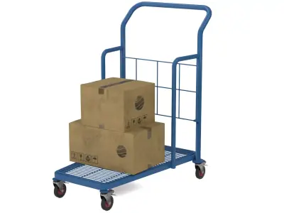 Industrial Trolley 3D model purchase