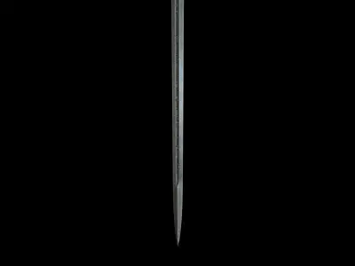 ANDURIL SWORD - LORD OF THE RINGS 3D model
