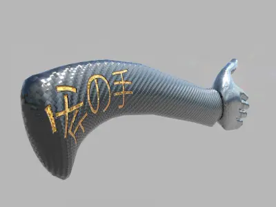 Axe hand melee weapon game model kit PBR Low-poly 3D model