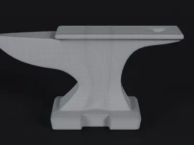 Rusty Anvil Low-poly 3D model