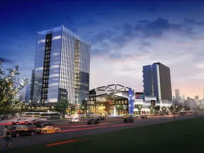 3Dmax fashion city commercial square building 215 3D model