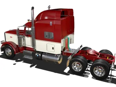 389 Semi Truck 3D model