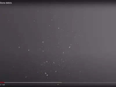 Debris Stone Ground Low-poly 3D model