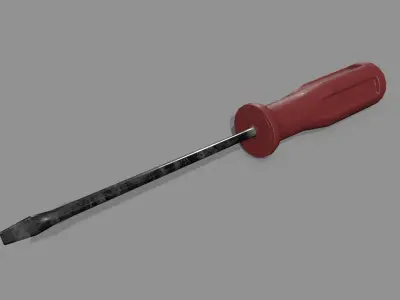 screwdriver Low-poly 3D model 16