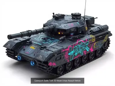 Cyberpunk Vehicles and Combat Machines Collection 3D Model Pack