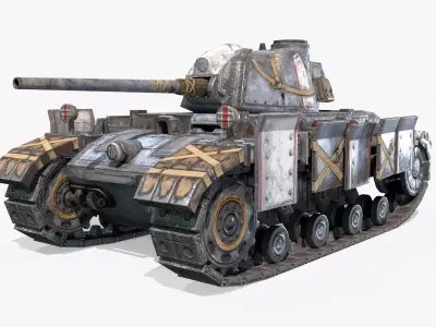 Tank Futuristic Low-poly 3D model
