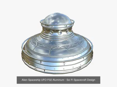 10 Alien Spaceship UFO F Collection - Sci Fi Spacecraft Design 3D Model Pack purchase
