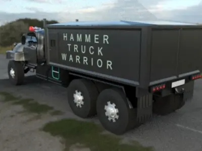 NEVADO hammer truck  Low-poly 3D model