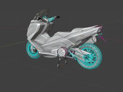 YAMAHA TMAX 3D MODEL 3D model