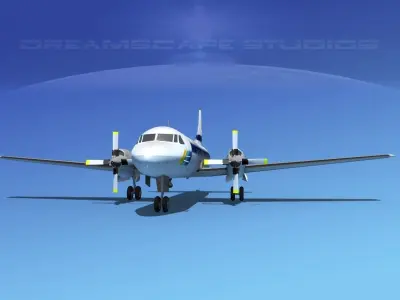 Convair CV-580 Hydro-Quebec 3D model