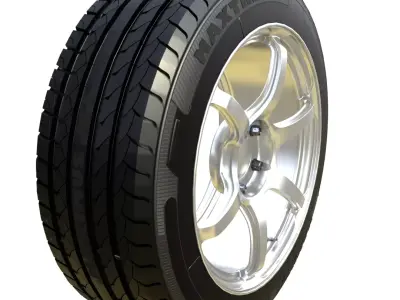 High detailed tire model 3D model