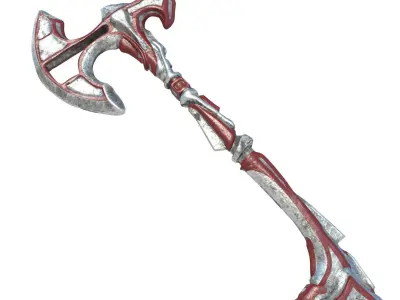 Axe 1-Version 1 and 2 Low-poly 3D model