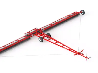 WG 0003 - Semi-mounted rotary harrow 18m 3D model