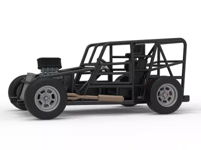 Dwarf car Base Scale 1 to 25 3D print model
